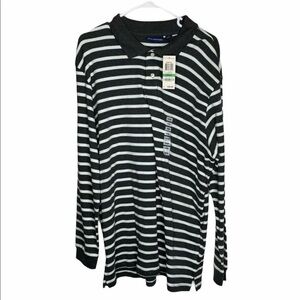 New John Ashford Mens Striped Shirt Size Large